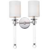 Maxim Lucent 21&quot; High Polished Nickel 2-Light Wall Sconce