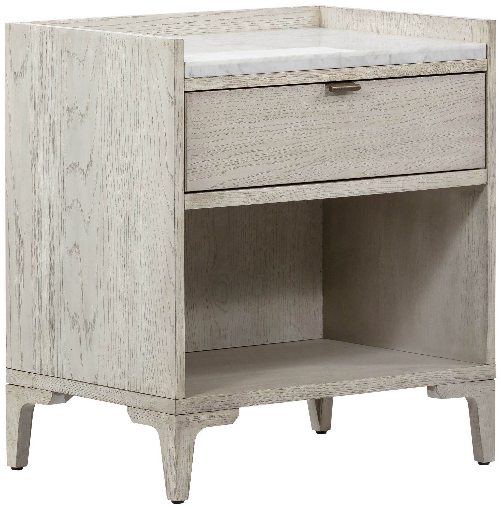 Viggo 23" Wide Vintage White Oak 1-Drawer Nightstand