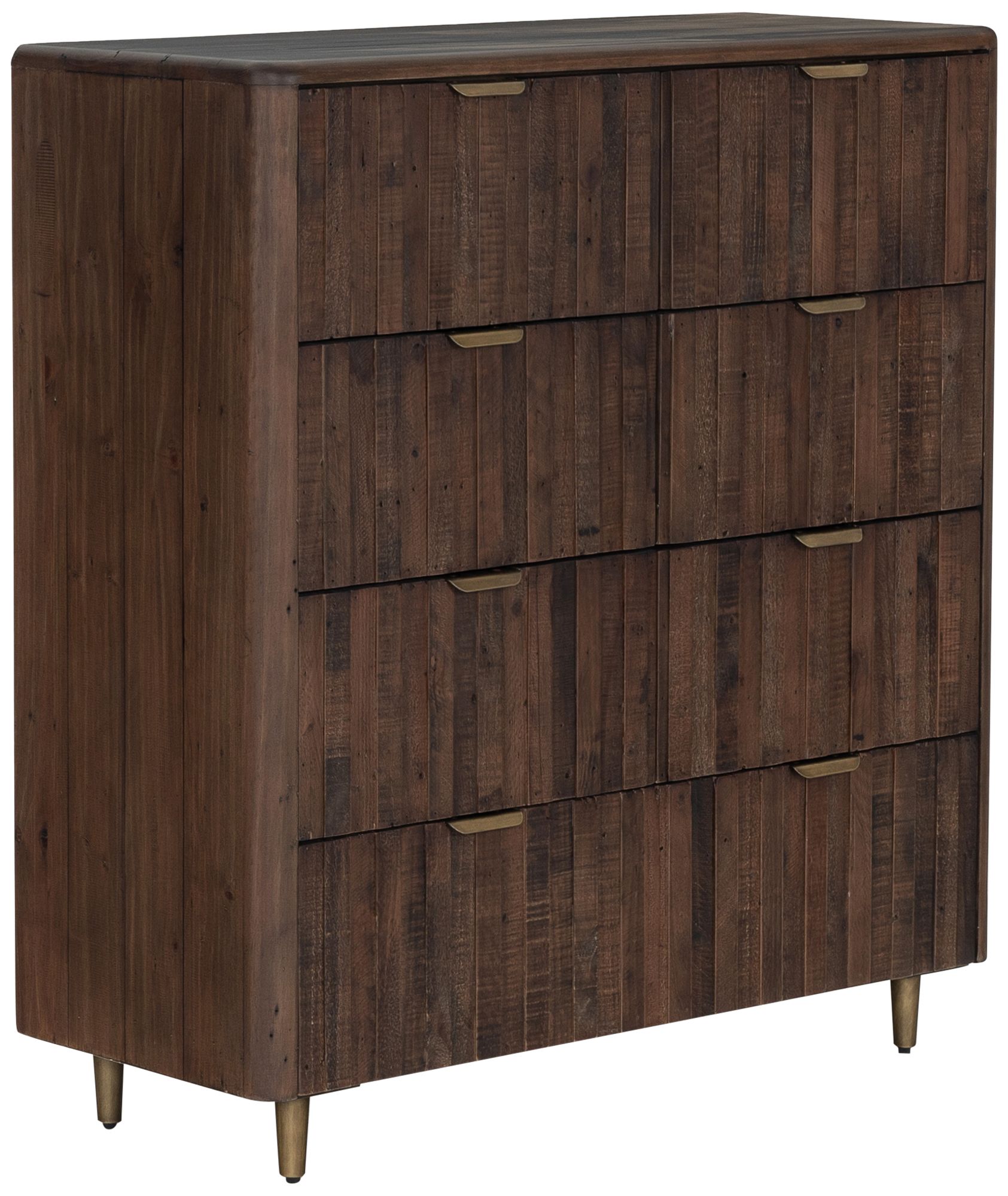 Lineo 41 1/4" Wide Rustic Wood and Iron 7-Drawer Dresser