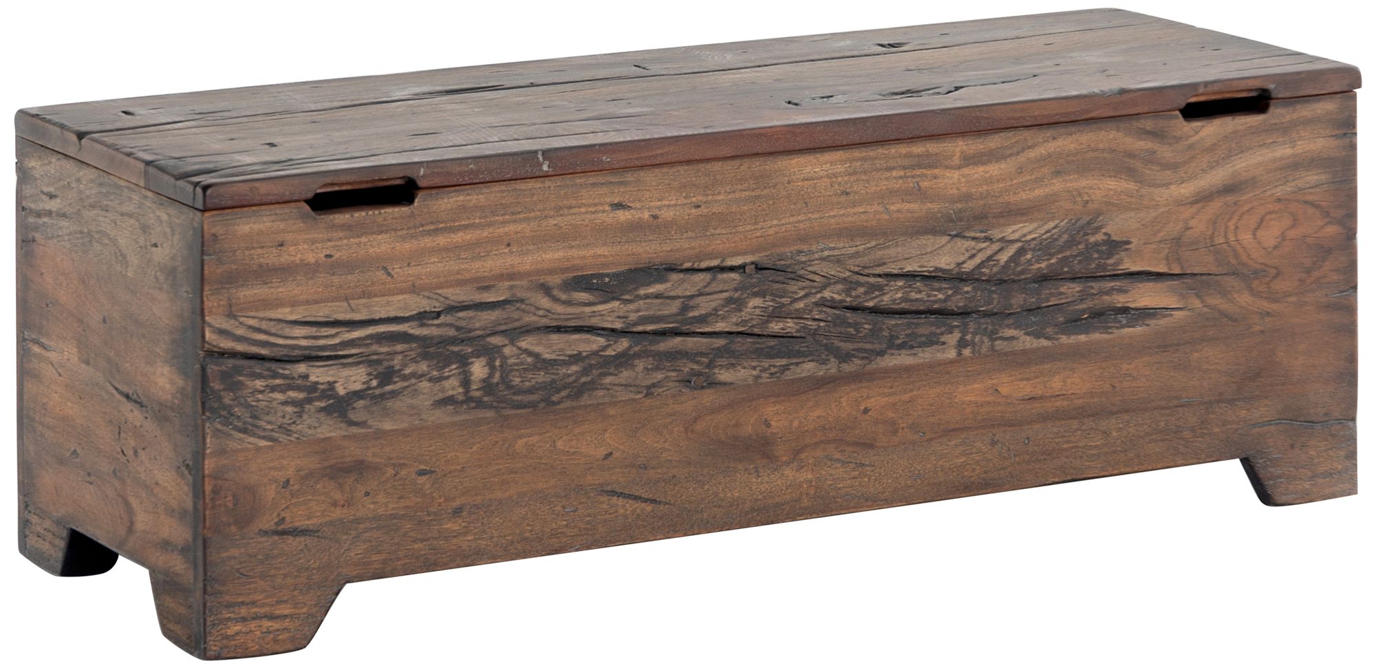 Walker 47" Wide Rustic Wood Trunk