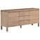 Monroe 63" Wide Rustic Wood 3-Drawer Sideboard