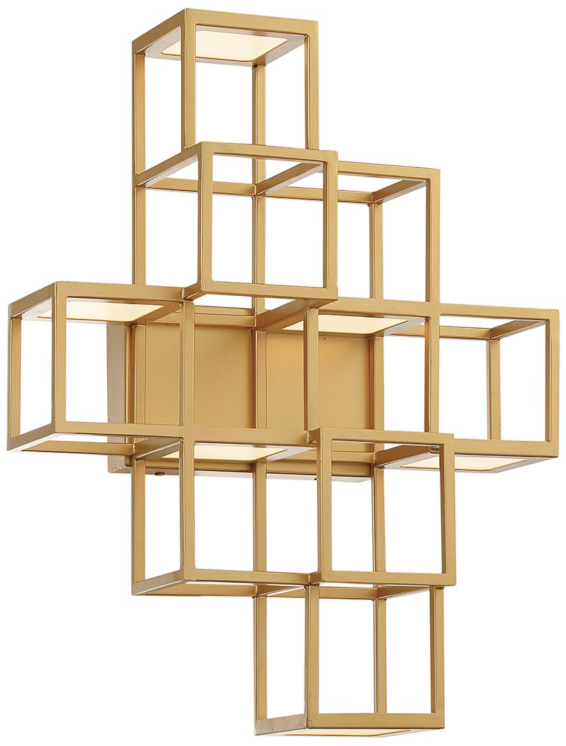 Eurofase Ferro 14 1/4" High Gold 6-Light LED Wall Sconce