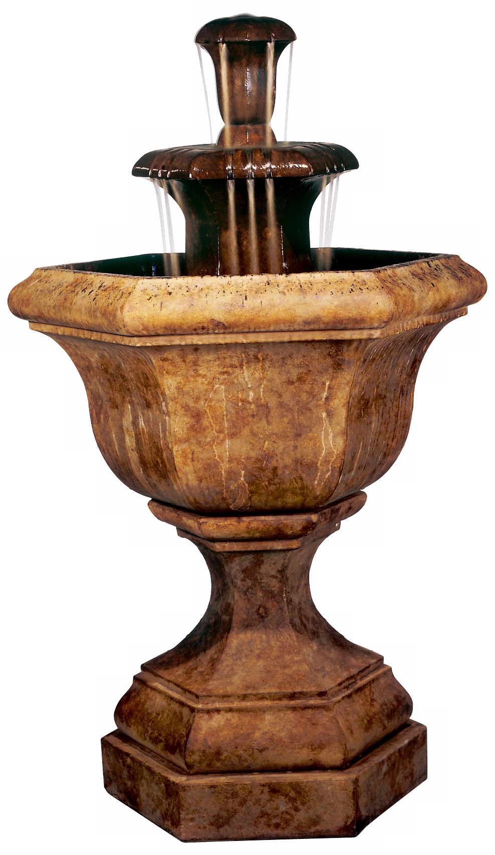Henri Studio Kensington 58" High Cast Stone Cascade Fountain