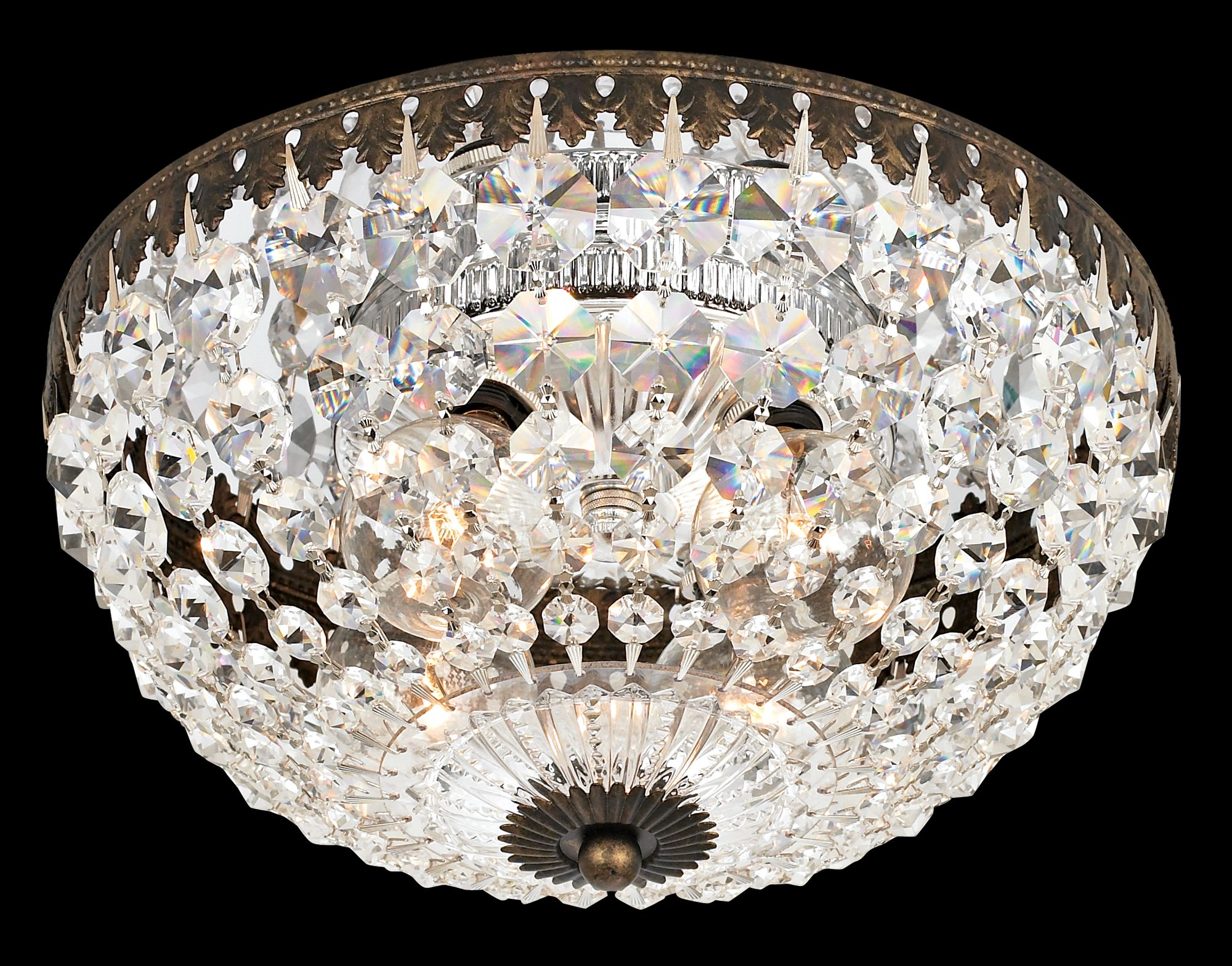 Schonbek Empire Spectra Crystal 10" Wide Ceiling Light