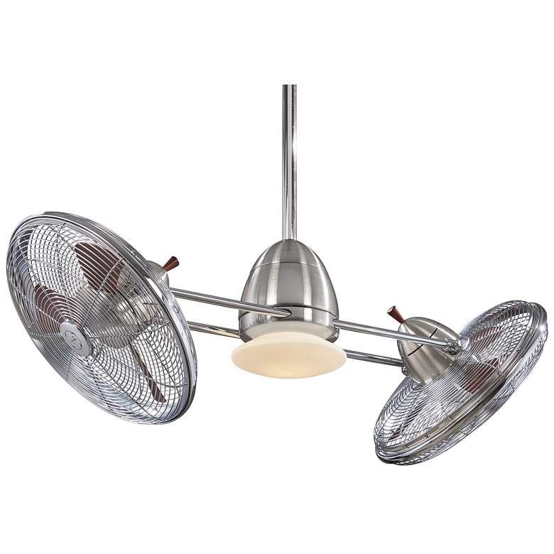 Image 2 42" Minka Aire Nickel Chrome Gyro Ceiling Fan with Wall Control