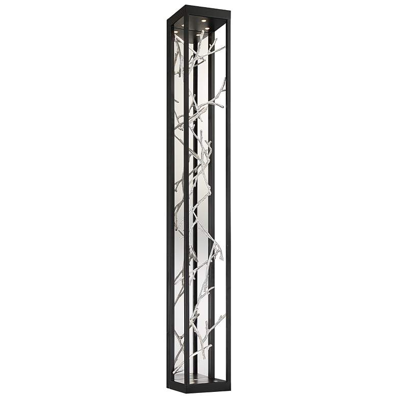 Eurofase Aerie 48&quot; High Black and Silver 6-Light LED Wall Sconce