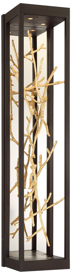 Eurofase Aerie 30" High Bronze and Gold 4-Light LED Wall Sconce