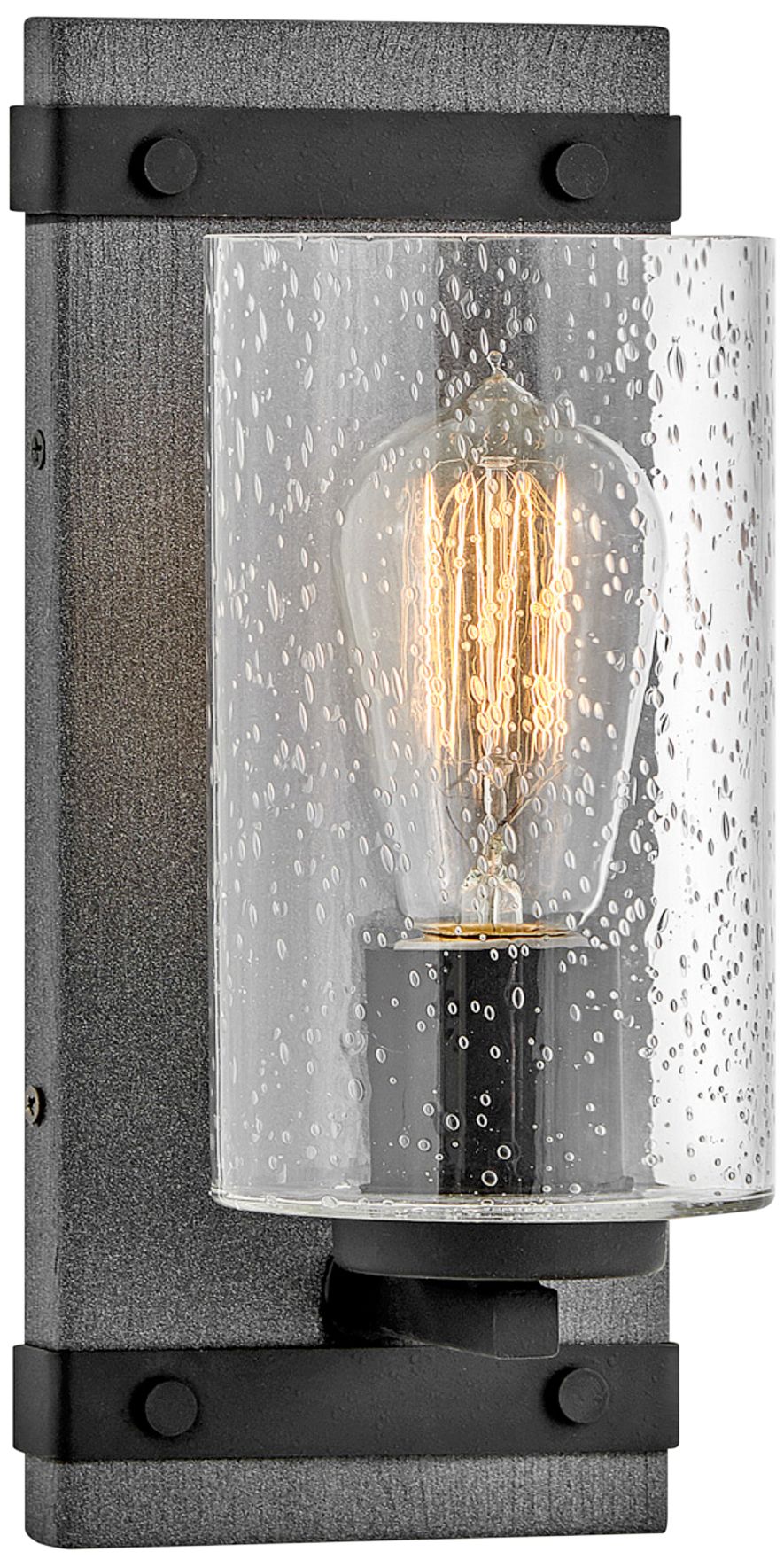 Hinkley Sawyer 11" High Aged Zinc Wall Sconce