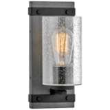 Hinkley Sawyer 11&quot; High Aged Zinc Wall Sconce