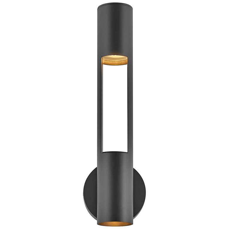 Hinkley Oslo 18 1/4&quot; High Black LED Outdoor Wall Light