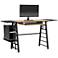 Ashwood 55 1/4"W Graphite Convertible Desk w/ Keyboard Shelf