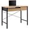 Ashwood 35 1/4" Wide Graphite 2-Drawer Compact Desk