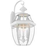 Monterey 22 1/2&quot;H White Downward Lantern Outdoor Wall Light