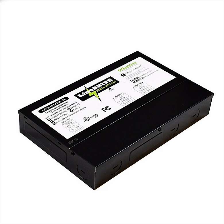 Image 1 LineDRIVE 9.5" Wide 200W 24VDC LED Non-Dimmable Power Supply