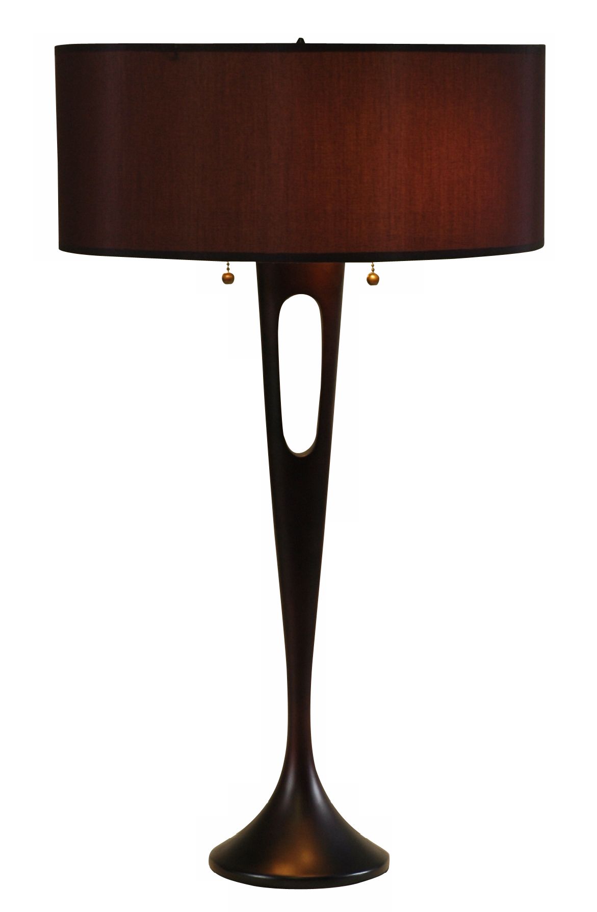 Lights Up! French Mod Bronze-Black Table Lamp
