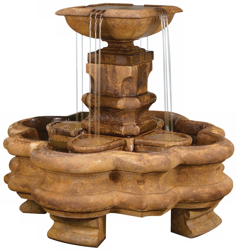 Henri Studio 43" High Classic Planter Pillar Fountain
