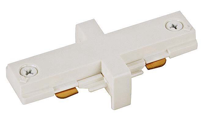 White Straight Line Connector for Halo Single Circuit Tracks 99872