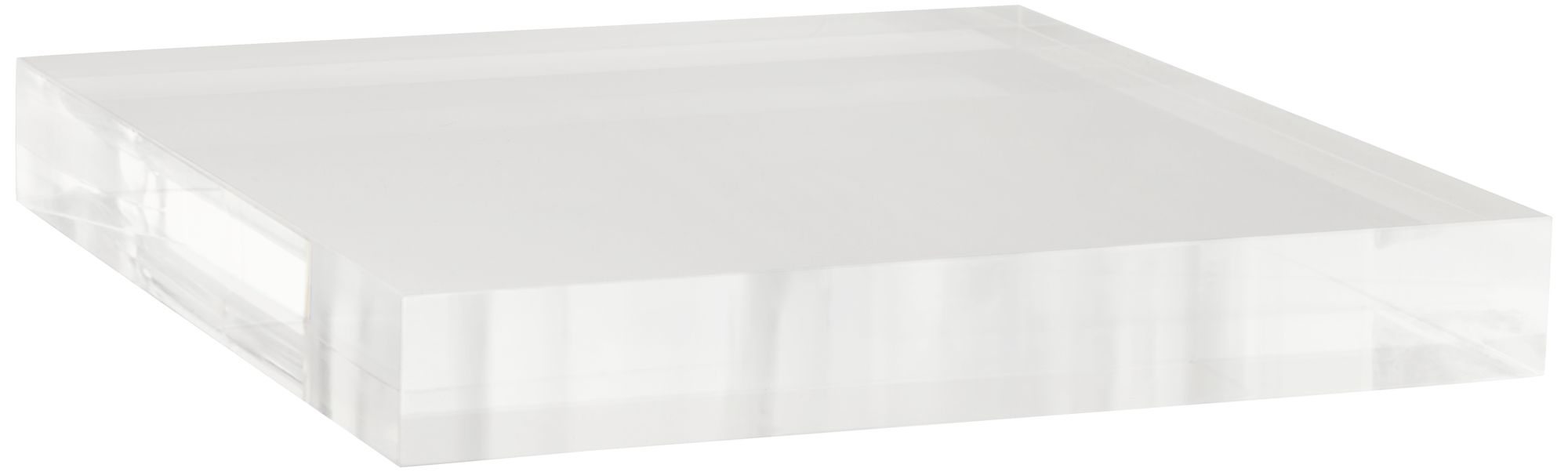 Square Acrylic 7" Wide Pedestal Lamp Riser