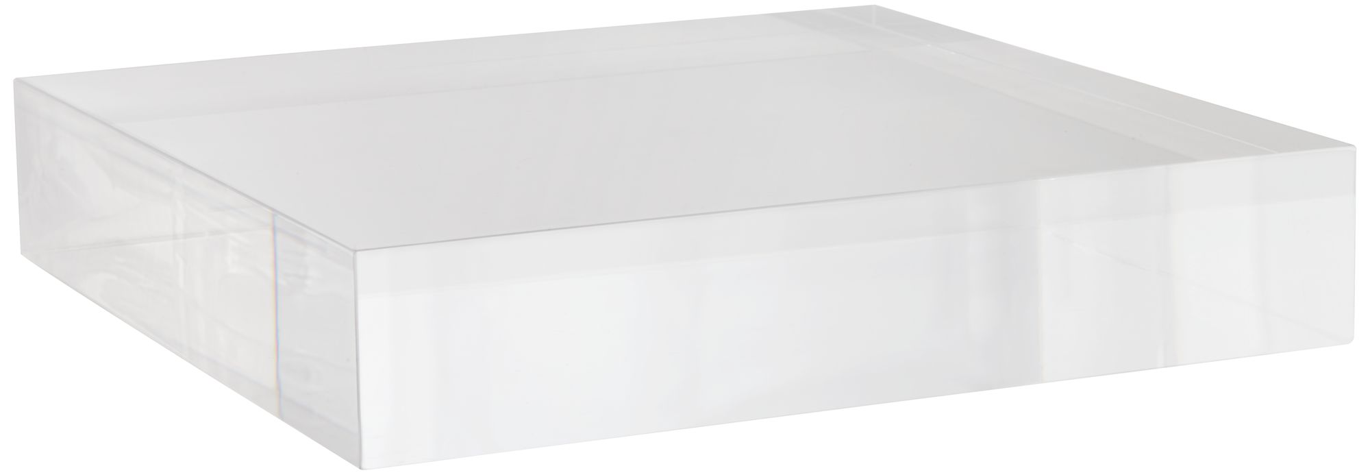 Square Acrylic 8" Wide Pedestal Lamp Riser 99D38 Lamps Plus