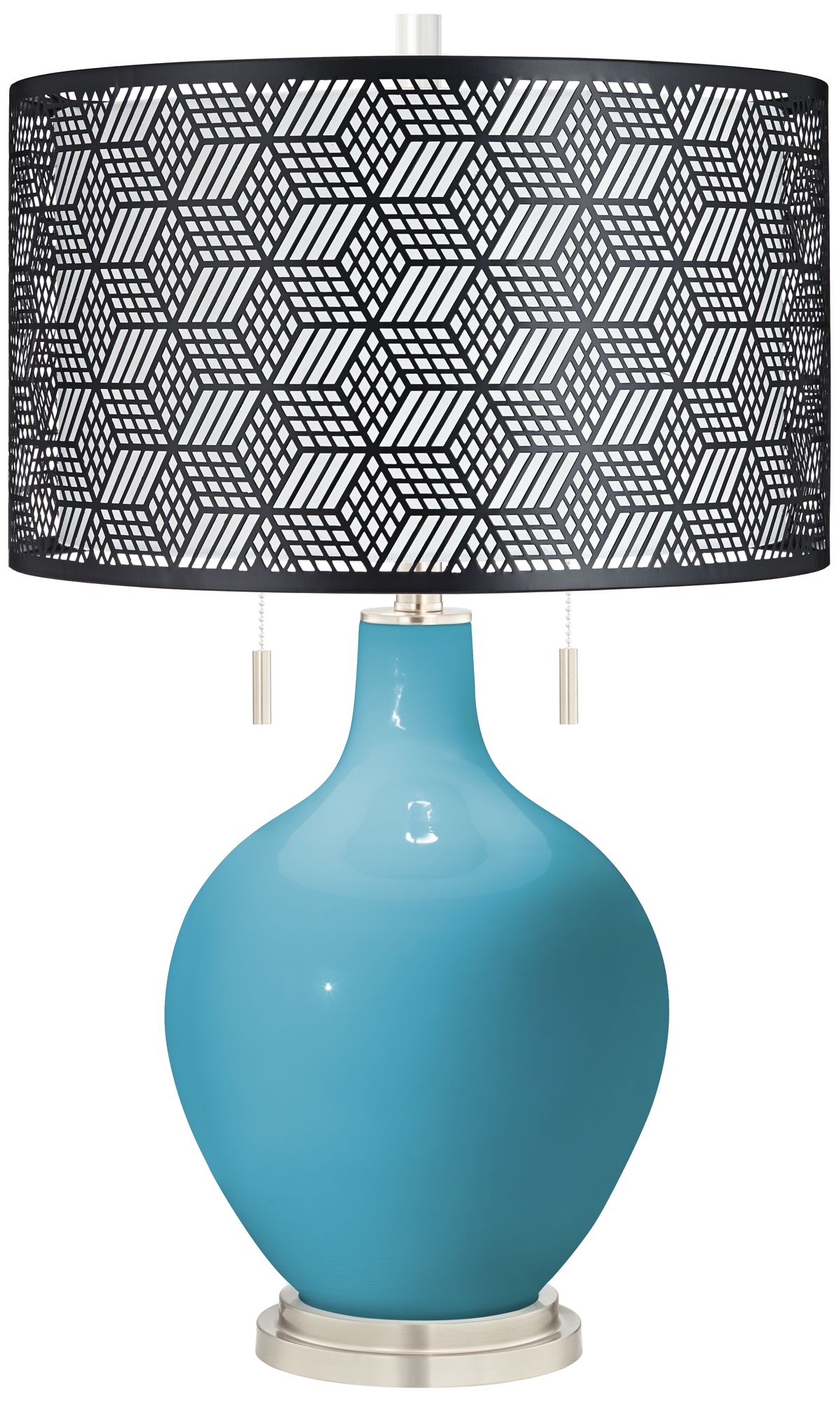 Jamaica Bay Toby Table Lamp With Black Metal Shade 99F68 Lamps Plus