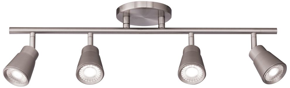 WAC Solo 4-Light Brushed Nickel LED Track Fixture