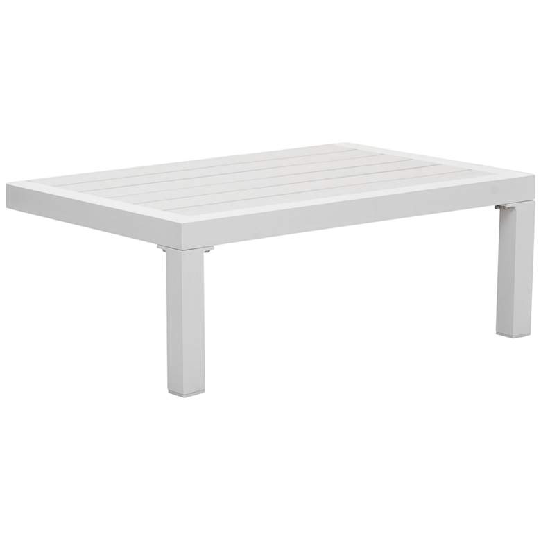Zuo Santorini 28&quot; Wide White Outdoor Side Table