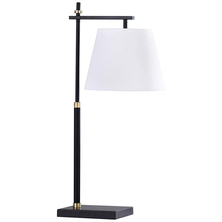 Image 2 Waterbury Black Steel Task Desk Lamp with Gold Accents