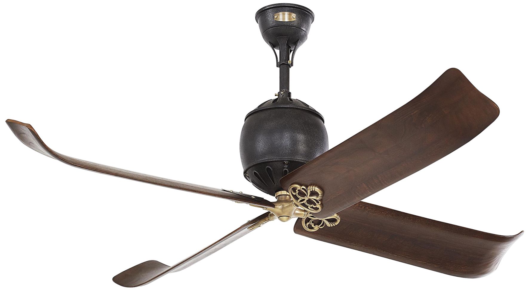 60" Monte Carlo Giarre Antique Iron Ceiling Fan