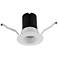 Ion 2" White Round LED Recessed Light with Remodel Housing