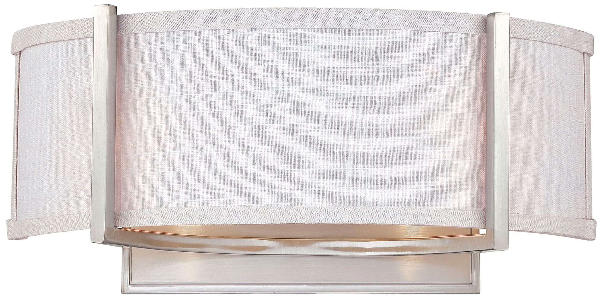 Gemini 7 1/4" High Brushed Nickel Wall Sconce