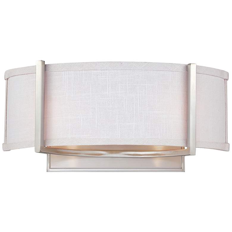 Gemini 7 1/4&quot; High Brushed Nickel Wall Sconce