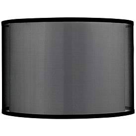 Black sequin drum Lamp Shade 12"x12x10" H thro NWT 