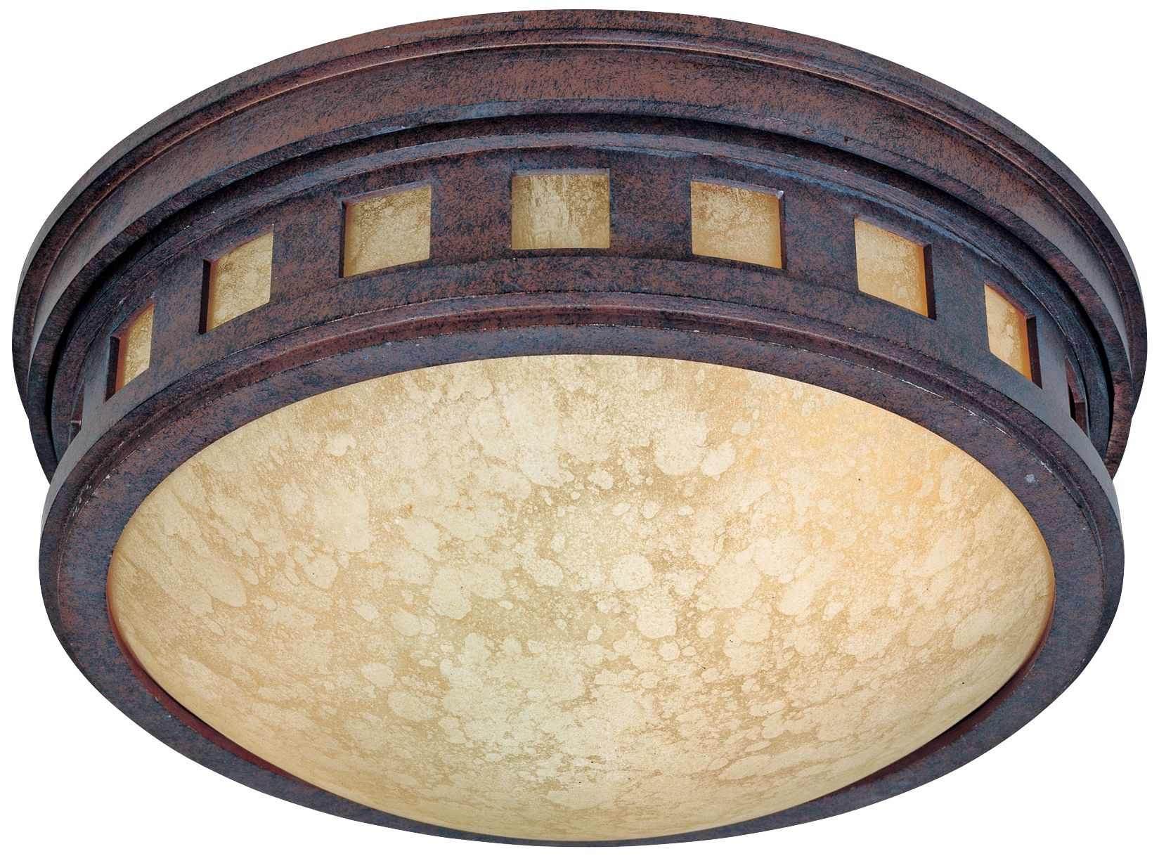 Sedona 13"W Mediterranean Patina Outdoor Ceiling Light
