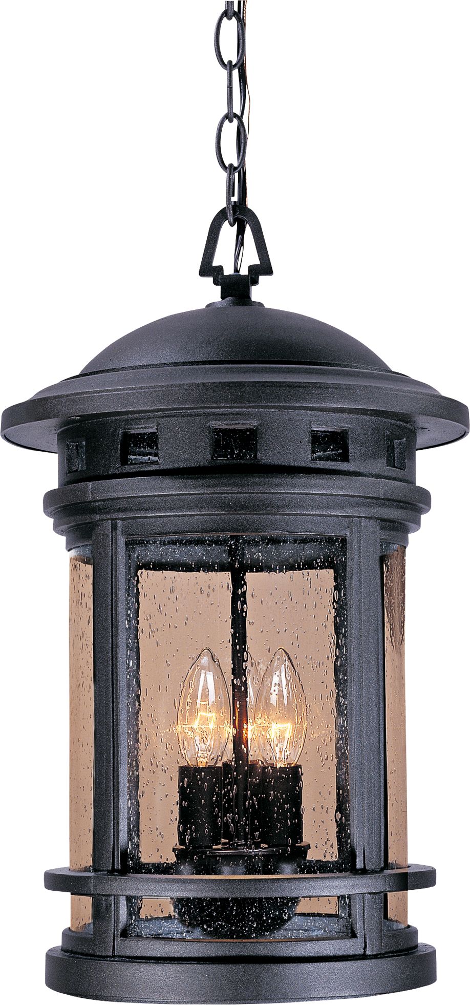 Sedona 19"H Seedy Glass Bronze Outdoor Hanging Light