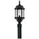 Devonshire 20" High Clear Glass Black Outdoor Post Light