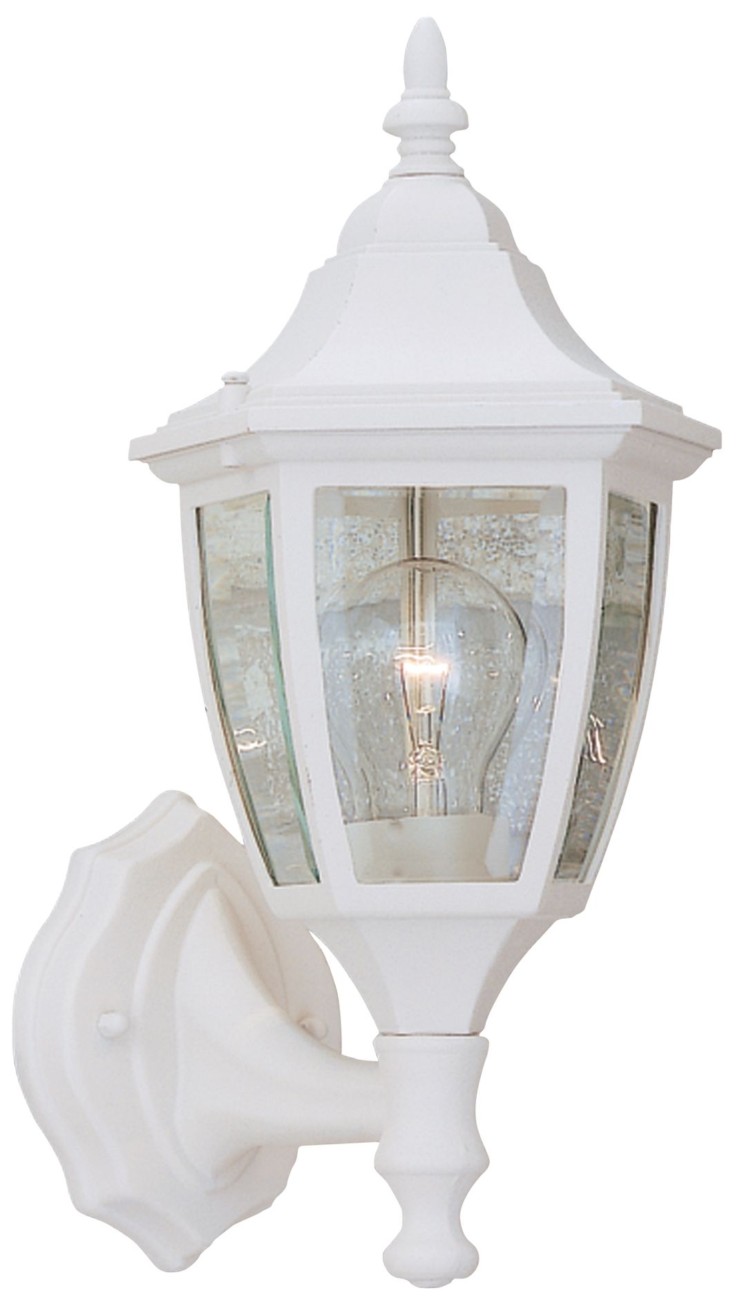 Builder 14 1/4"H Bottom-Mount White Outdoor Wall Light