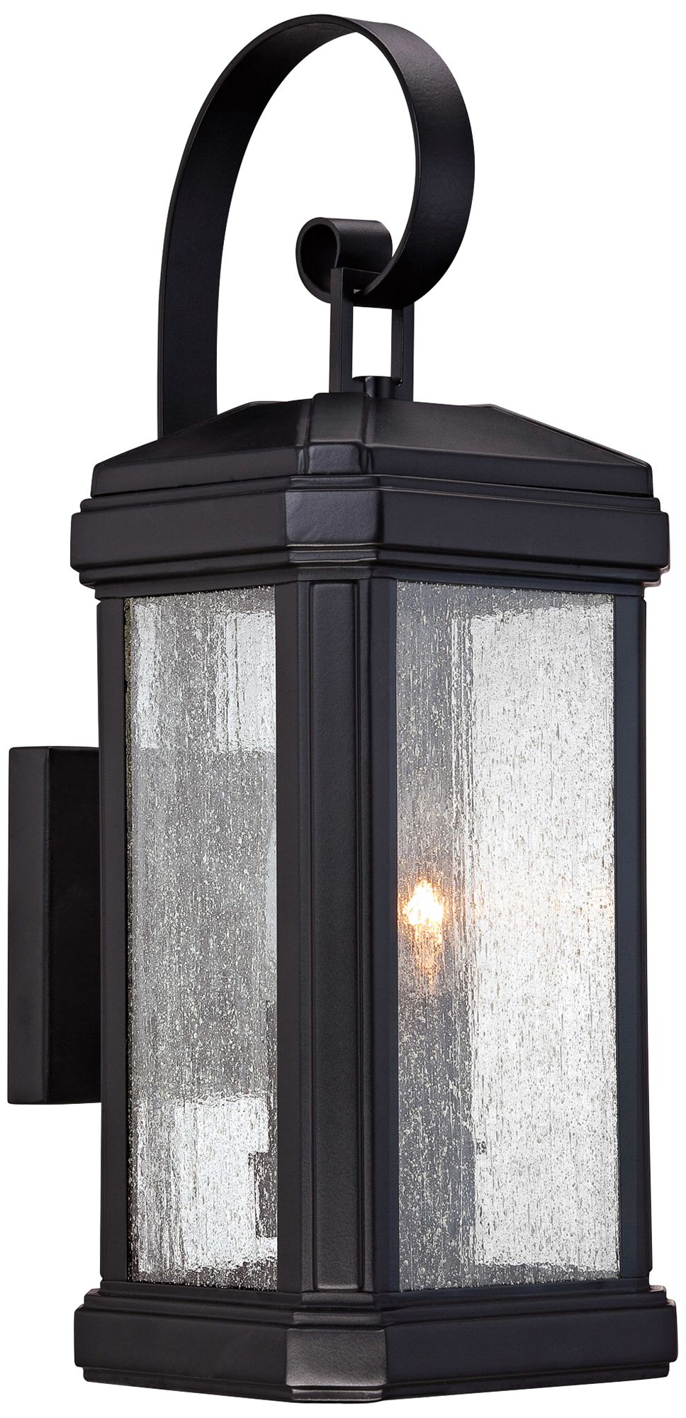 Quoizel Trumbull 18 1/2"H Mystic Black Outdoor Wall Light
