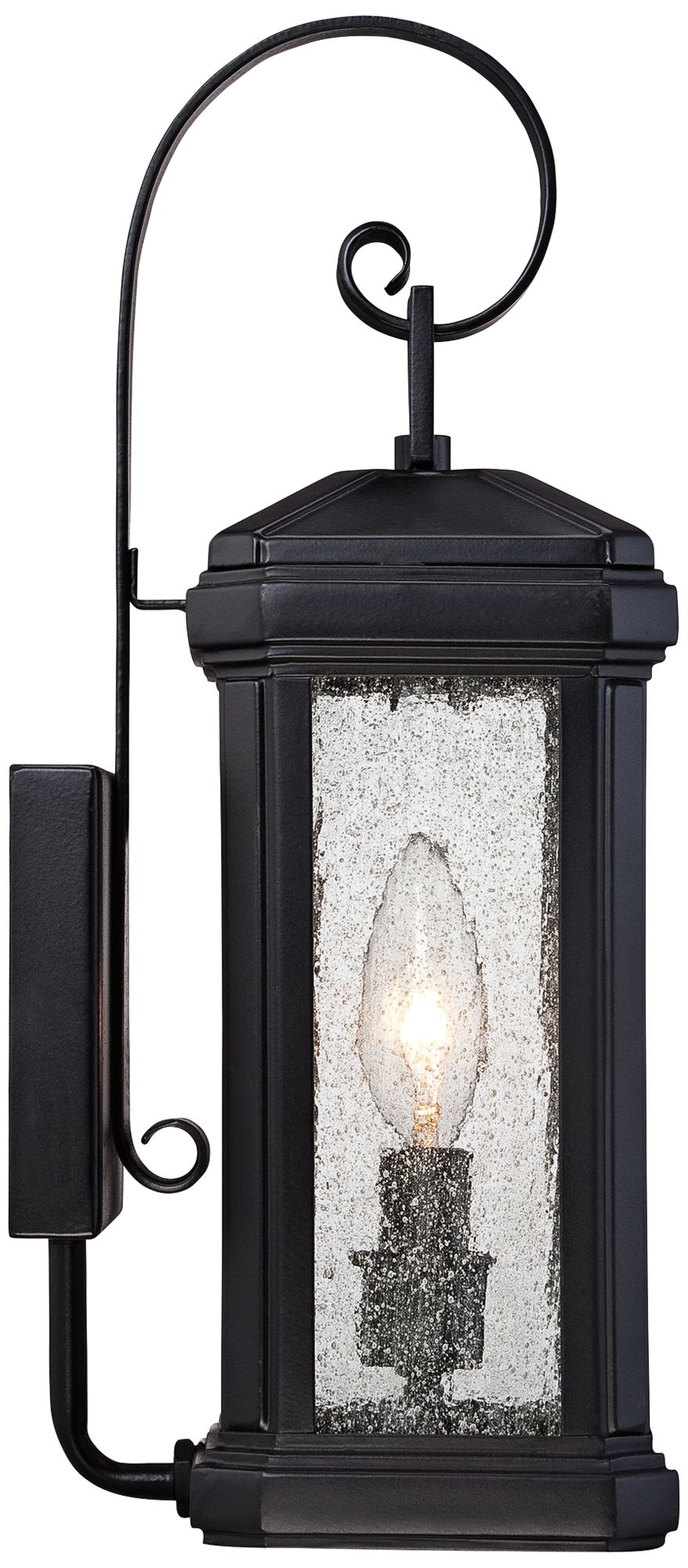 Quoizel Trumbull 14 1/2"H Mystic Black Outdoor Wall Light