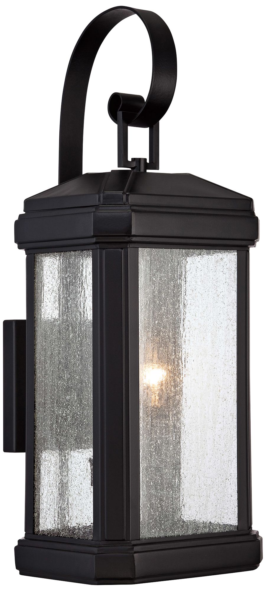 Quoizel Trumbull 22 1/2"H Mystic Black Outdoor Wall Light