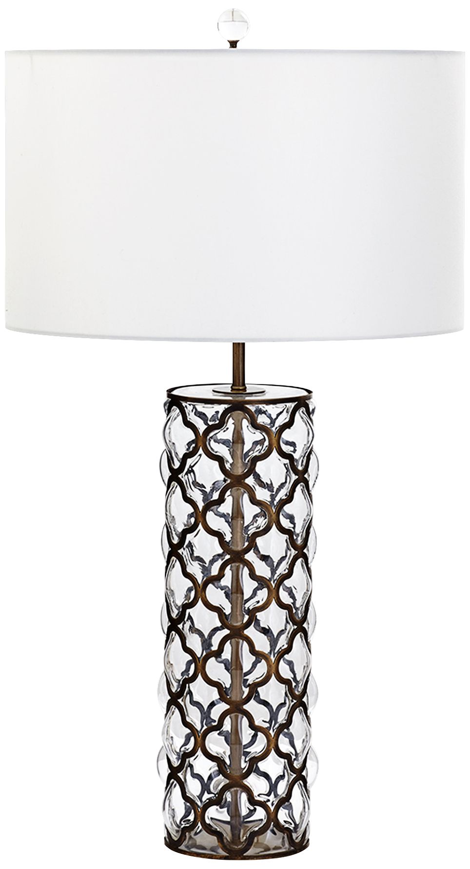 tall clear glass table lamps
