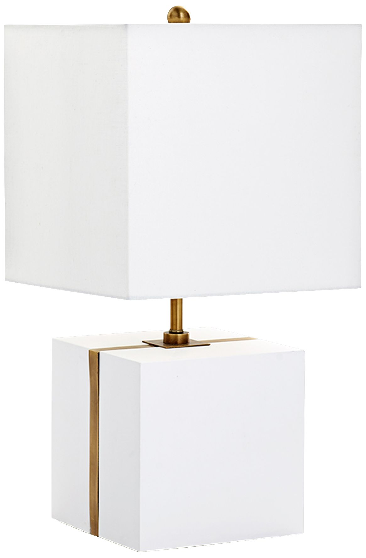 white plaster table lamp