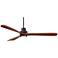 66" Casa Delta-Wing XL Bronze LED Ceiling Fan with Remote Control
