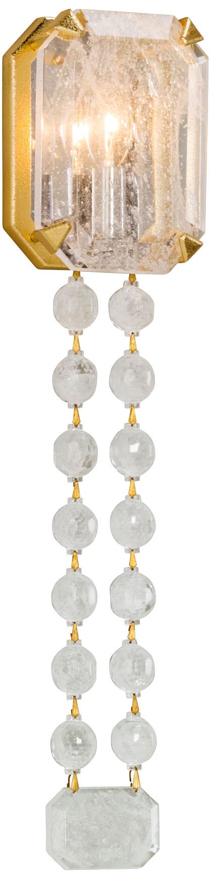 Corbett Alibi 20 1/2" High Gold Leaf Wall Sconce