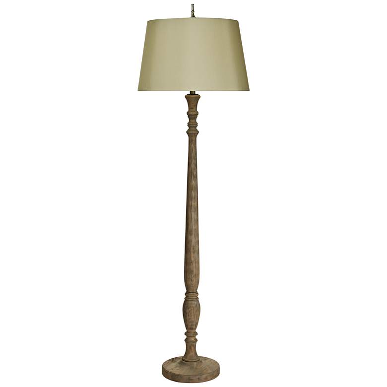 Natural Light July Jubilee Floor Lamp with Silk Shade