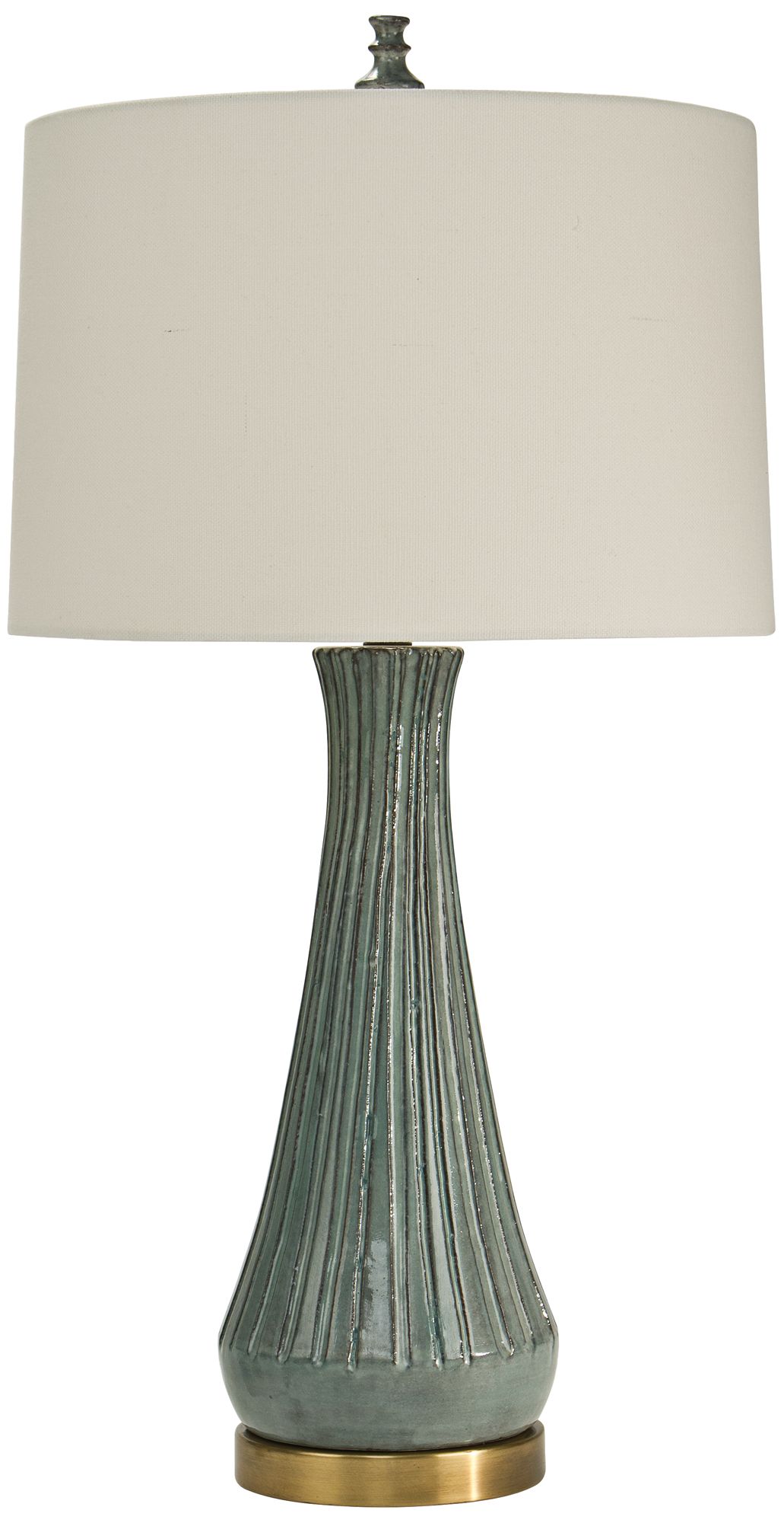 blue gray table lamp