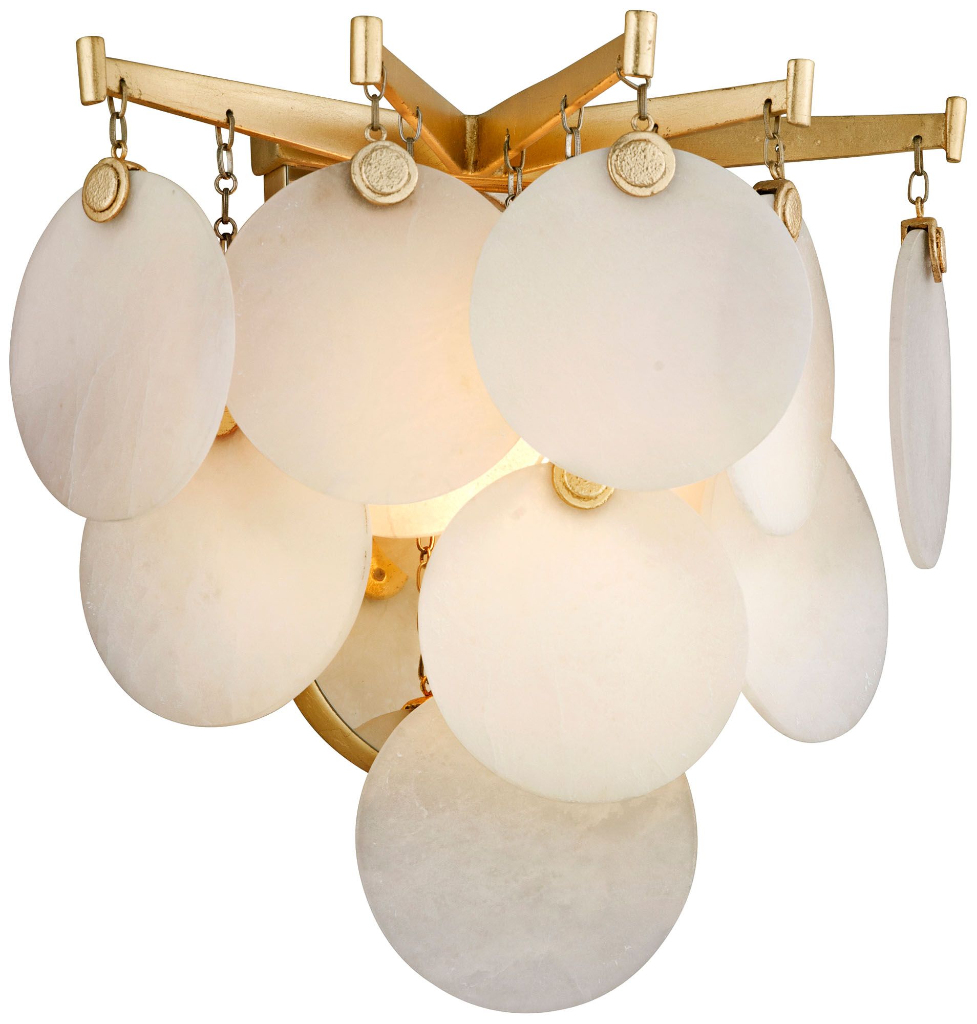 Corbett Serenity 13" High Gold Leaf LED Wall Sconce