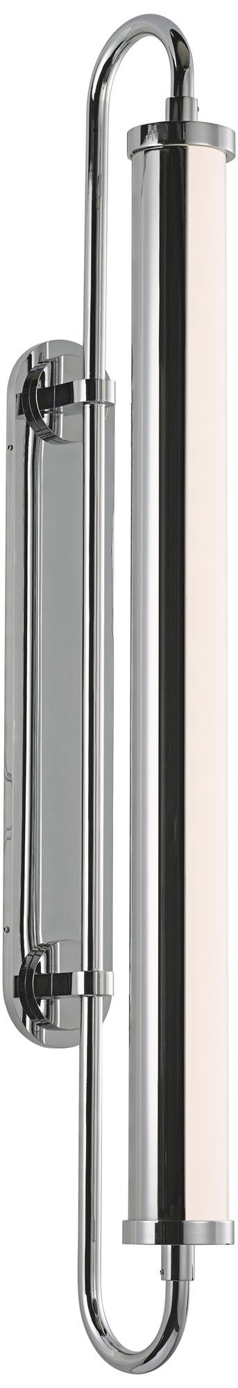 Bauhaus Revisited Rohr 22 1/2"H Polished Chrome LED Sconce