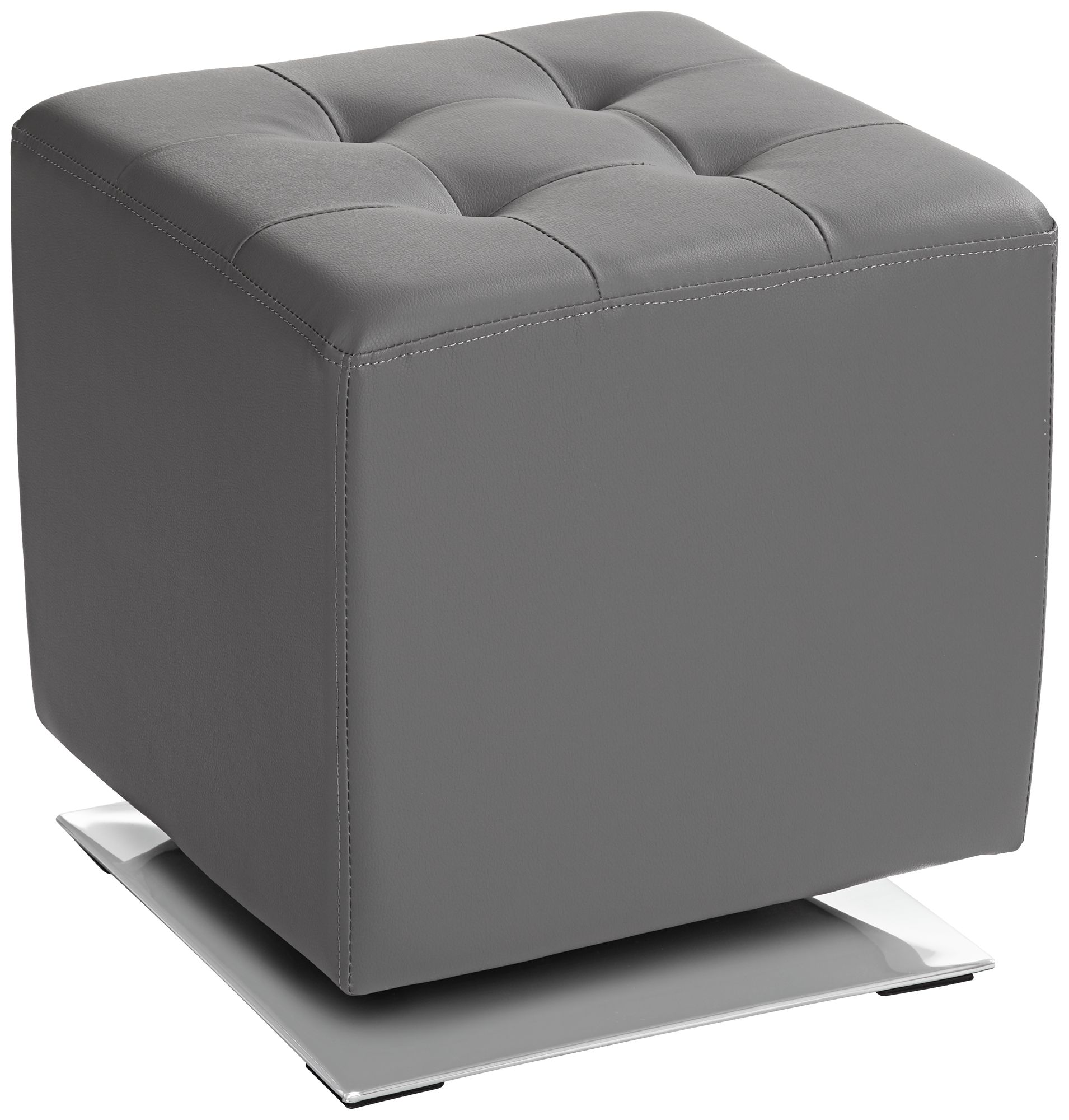 Marco Modern Graphite Swivel Ottoman 9D401 Lamps Plus