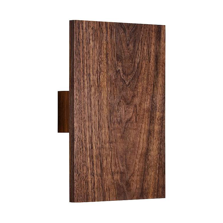 Cerno Tersus 10 3/4&quot; High Oiled Walnut LED Wall Sconce