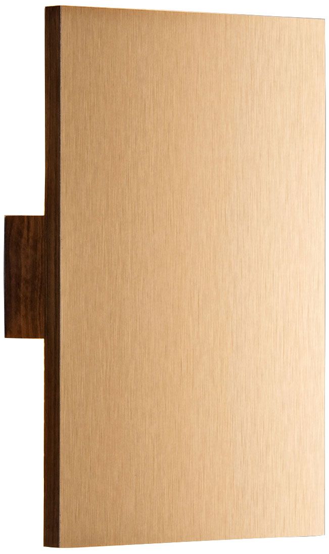 Cerno Tersus 10 3/4" High Brushed Brass LED Sconce